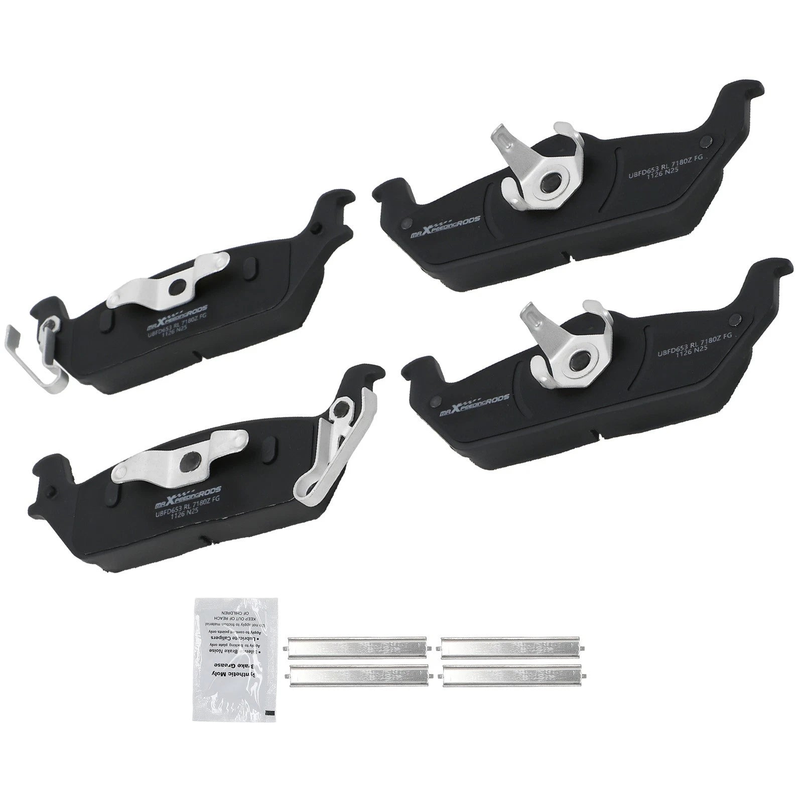 Rear Ceramic Brake Pads Set for Ford F-150 2004-11/Lincoln Mark LT 2006-08 D1012