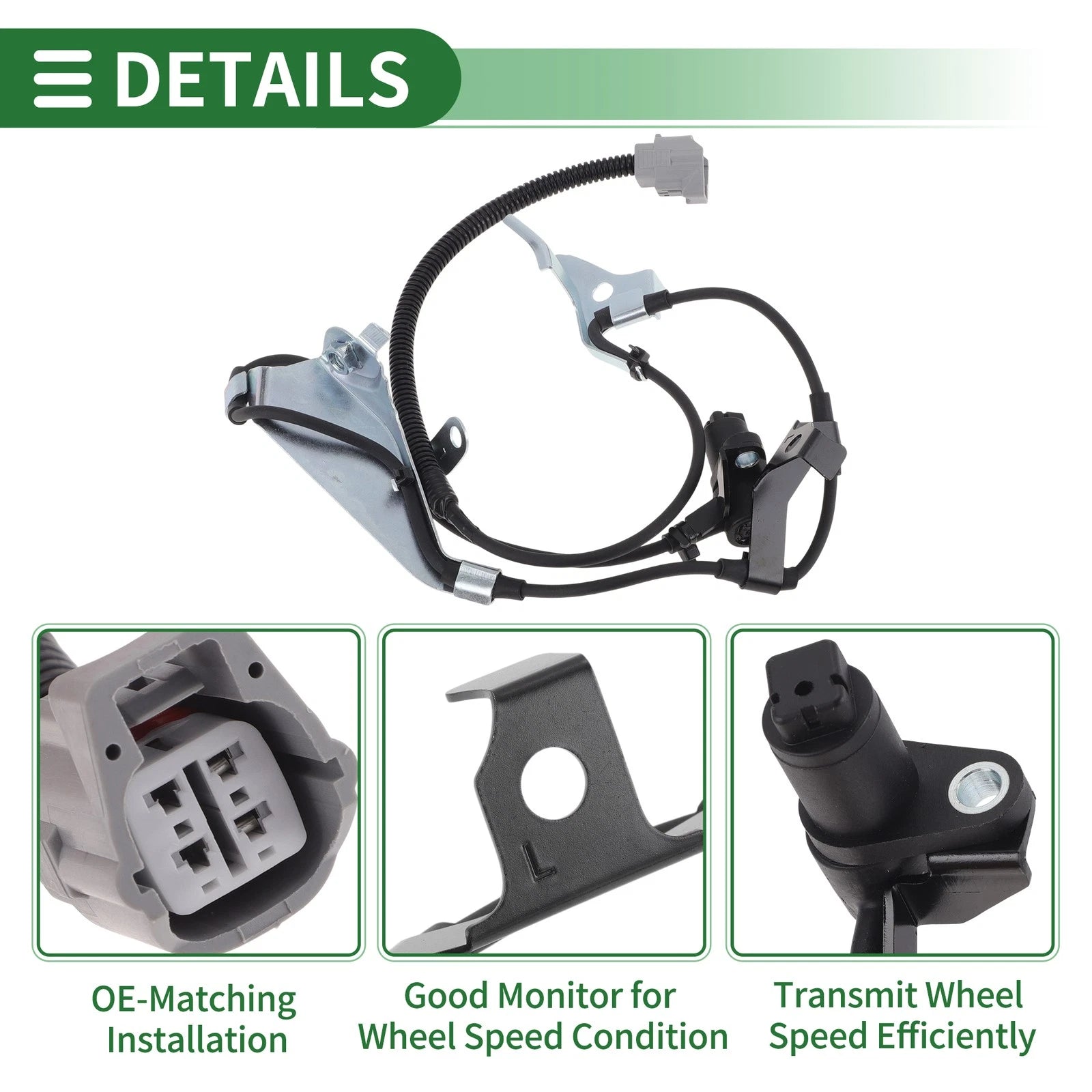 ABS Wheel Speed Sensor No. 8954360010 for Lexus LX470 (1998–2007) Front Left