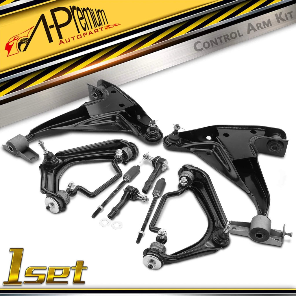 Set of 8 Front Control Arm Ball Joints and Tie Rods for Ford Explorer (2002–2010)