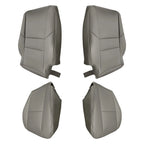 4pcs Leather Seat Cover Gray For Toyota Sequoia 2000 2001 2002 2003 2004-2007