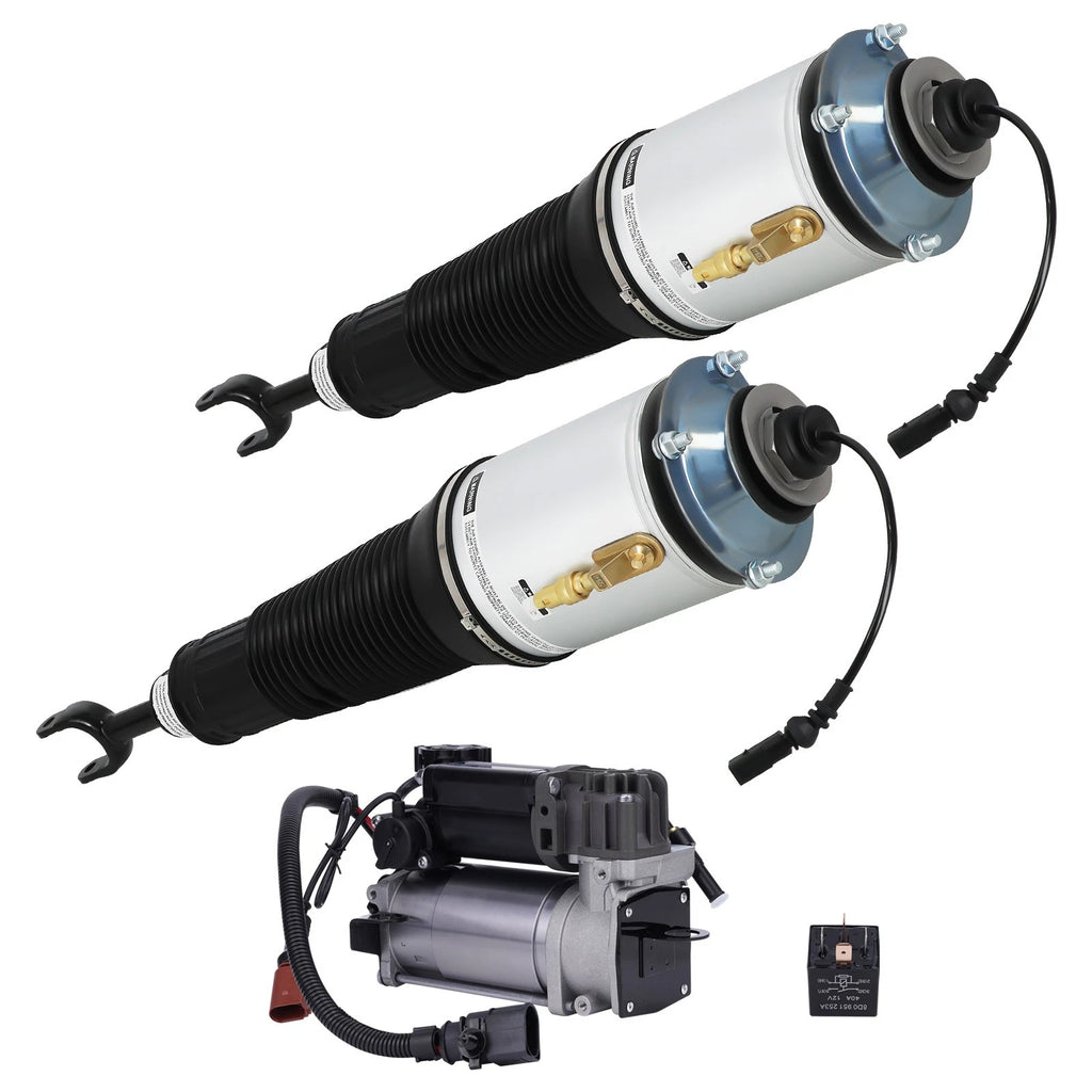Front Left Right Strut Suspension w/ Air Compressor for Audi A8 Quattro (1997–2003)