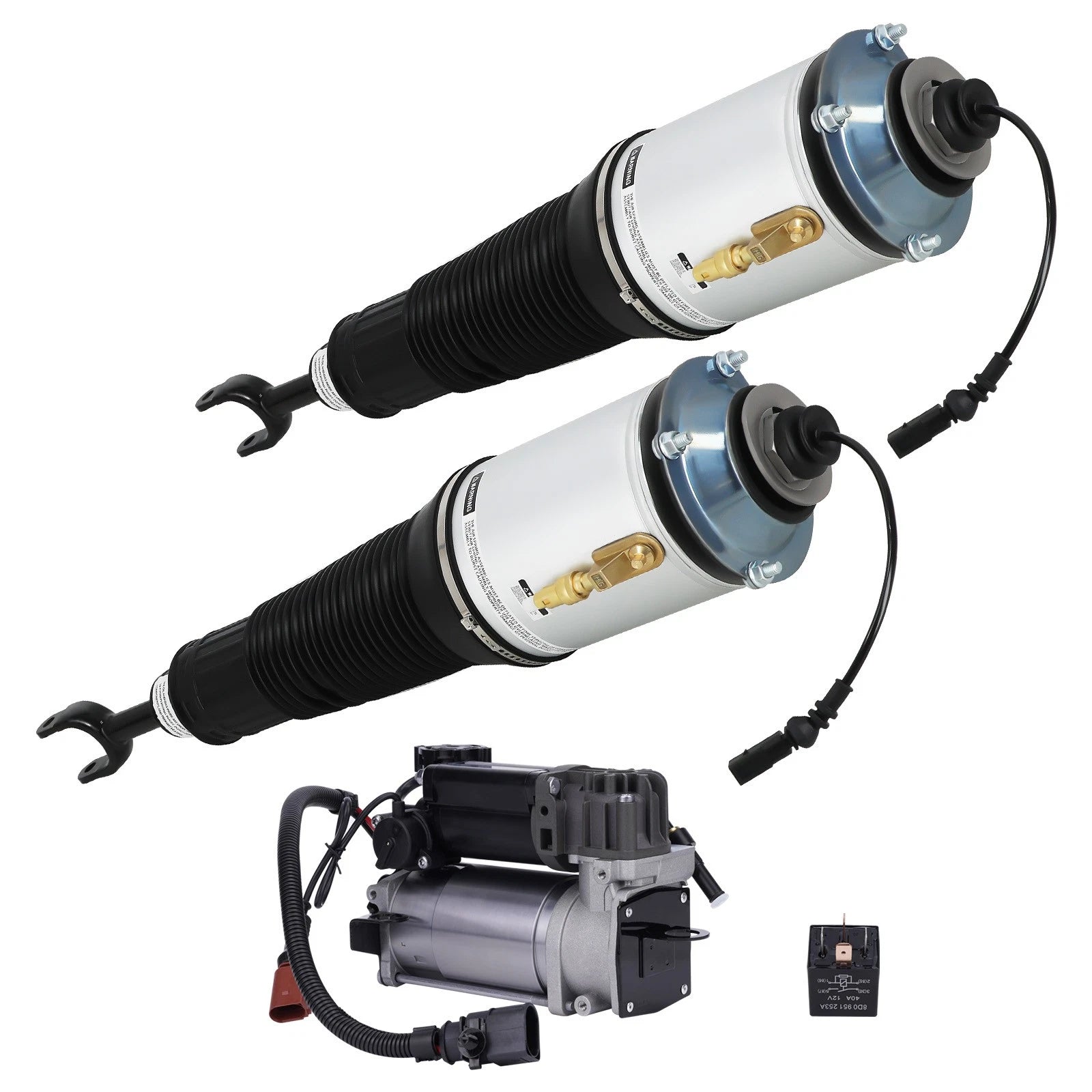 Front Left Right Strut Suspension w/ Air Compressor for Audi A8 Quattro (1997–2003)