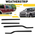 Set of 4 Weatherstrip Window Sweep Belt Trim Seal for Ford F250 F350 F450 (1999–2016)