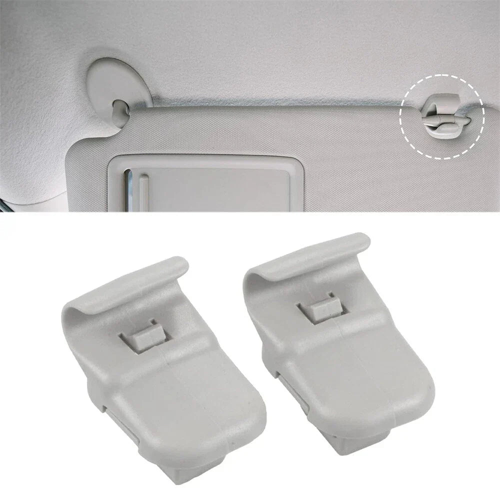 Grey Sun Visor Clips for Mazda 3 5 6 CX-7 CX-9 RX-8 (2004-2023)