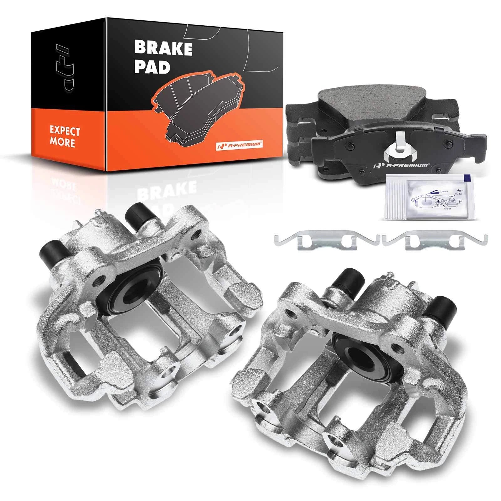 6x Rear Brake Calipers + Pads for Dodge Durango, Jeep (2011–2020)