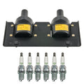 Ignition Coil & NGK 6 V-Power Spark Plug Kit for 911, 320i, 525i, XC90