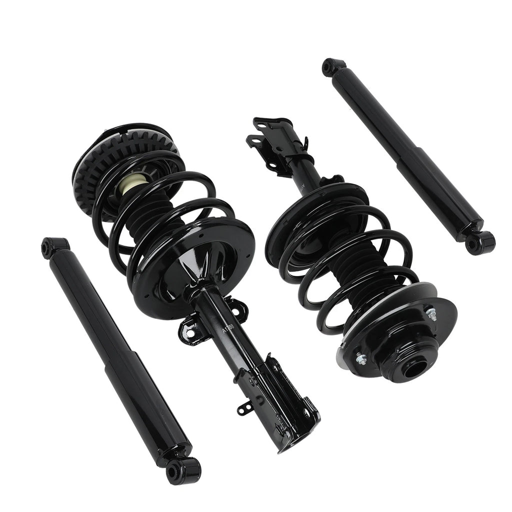 Set of 4 Front & Rear Struts w/Coil Spring Assembly for Dodge Caravan (2001–2007)