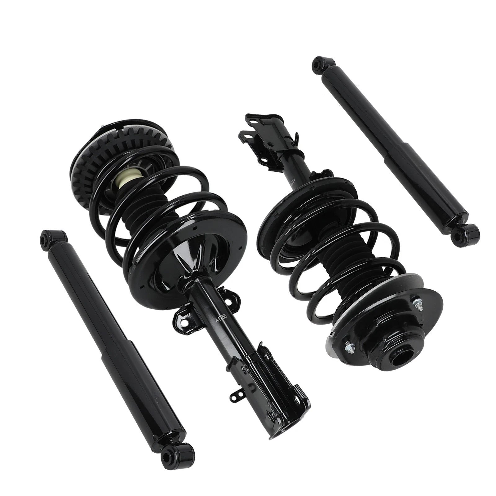 Set of 4 Front & Rear Struts w/Coil Spring Assembly for Dodge Caravan (2001–2007)