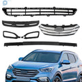 Set of 5 Front Grille Fog Light Bezels for Hyundai Santa Fe Sport (2013–2016)