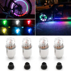 4PCS Multi-Color LED Tire Valve Stem Cap Light for Universal (1990–2025)