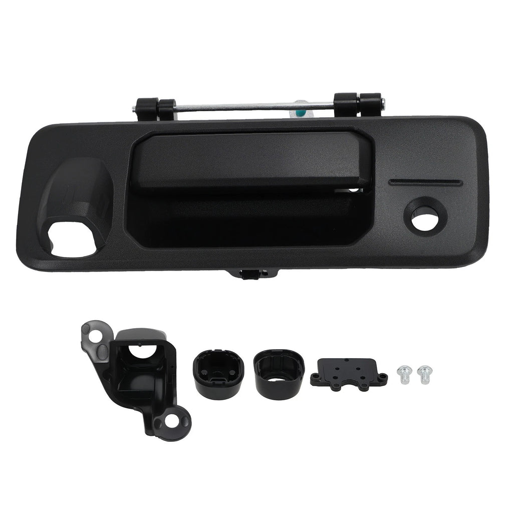 Black Tailgate Handle for Toyota Tundra (2014–2021) Tacoma (2016–2021) Camera Hole