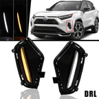 LED Dual Color Fog Light DRL Signal Lamp for 2019-2025 Toyota RAV4