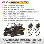 2PC Front Brake Drum & Shoes Kit for Kawasaki Mule 2510 3000 3010 3020 4000 4010
