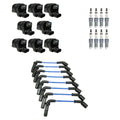 Set of 8 Ignition Coil Wires & Ruthenium HX Spark Plugs for Silverado 1500 (2014–2019)