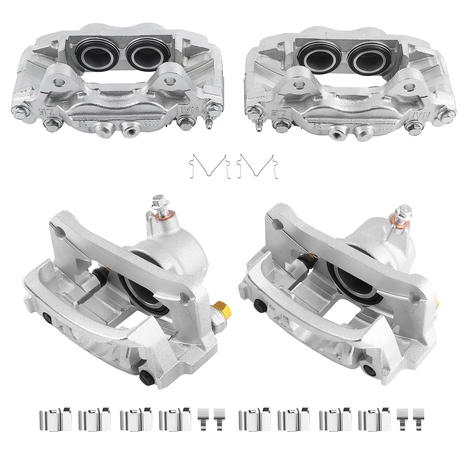 Set of 4 Front Rear Brake Calipers for Toyota 4Runner FJ Cruiser (2003–2023)