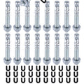 Set of 16 Wedge Anchor Bolts & 30 Shims for Auto Lift Installation