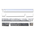 Diamond Grade 10pc 4 3/4" Rocker Panels for 17-24 Ford Superduty Reg Cab 8' Bed