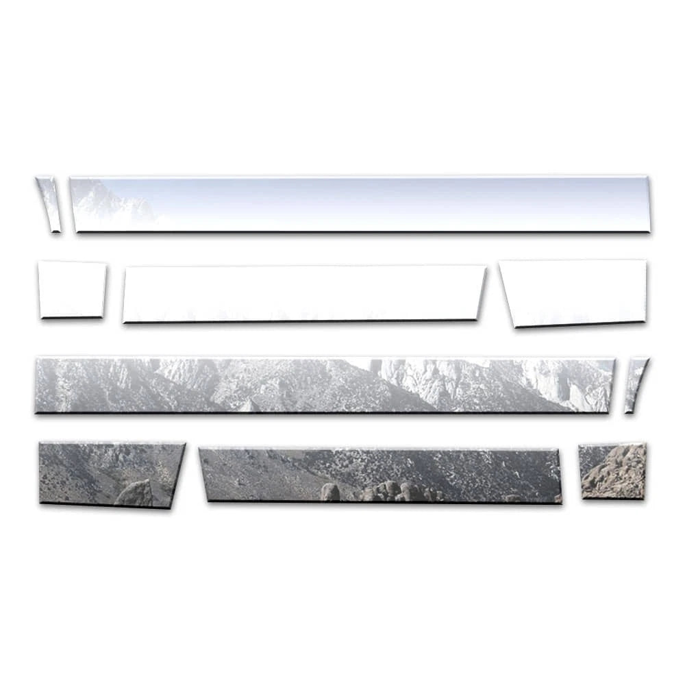 Diamond Grade 10pc 4 3/4" Rocker Panels for 17-24 Ford Superduty Reg Cab 8' Bed
