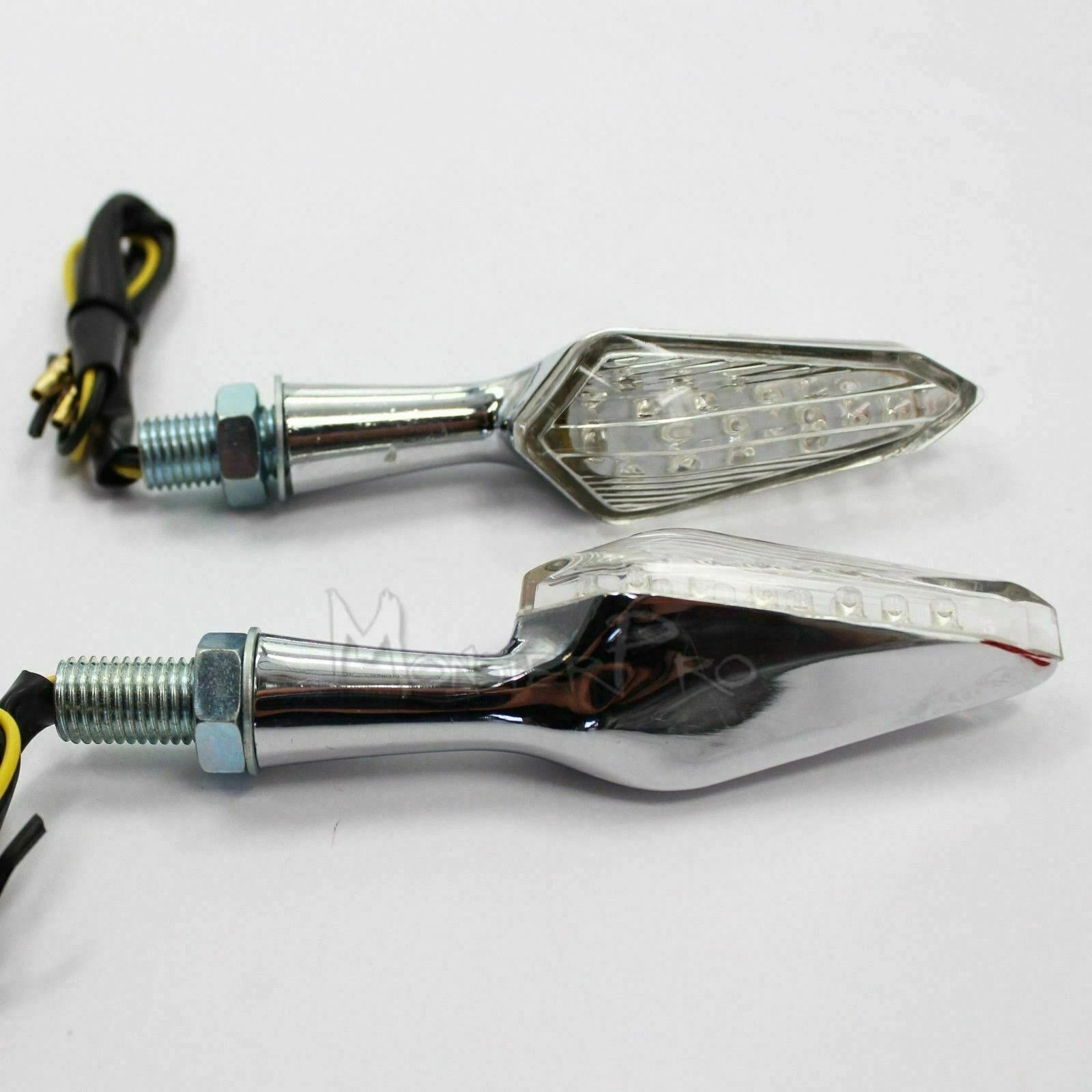 Set of 4 Chrome LED Indicator Turn Signals for Kawasaki ER5 ER6N ER6F (2005–2016)
