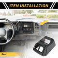 Carbon Fiber Pattern Rear Armrestbox AC Outlet Panel for Ford Ranger (2023–2024)