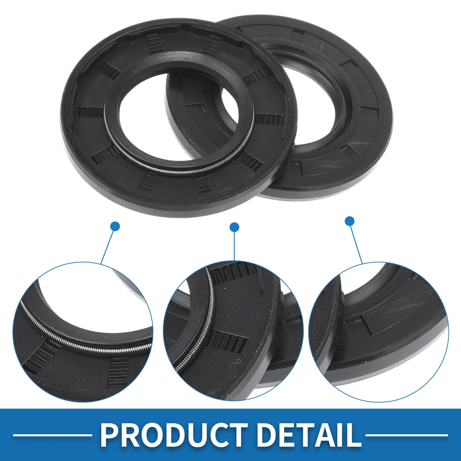 Set of 5 Oil Seal Rotary Shaft Seal Nitrile Rubber 25x47x5mm