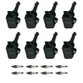 Set of 8 Ignition Coils & Spark Plugs for Land Rover LR4 Range Rover Sport (2010–2013)