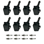 Set of 8 Ignition Coils & Spark Plugs for Land Rover LR4 Range Rover Sport (2010–2013)