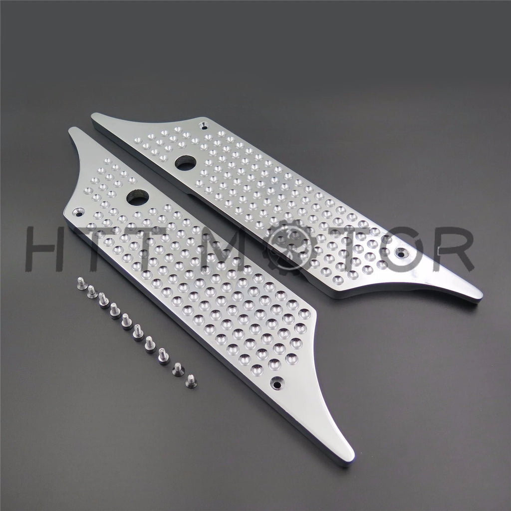 Chrome Billet Saddle Bag Latch Covers for Harley Davidson Road King (1993–2013)