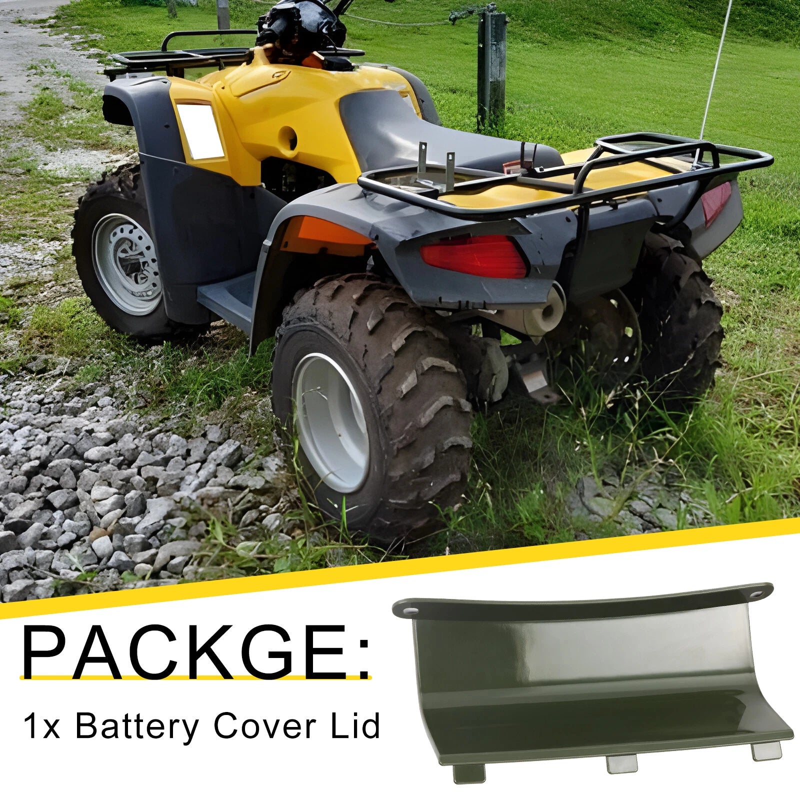 Battery Cover Lid for Honda Rancher 350 TRX350 (2000–2003) 80311-HN5-670ZC