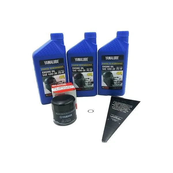 Yamalube 10W30 Oil Change Kit for Yamaha F30-F70 (MRNSM-KT-10)