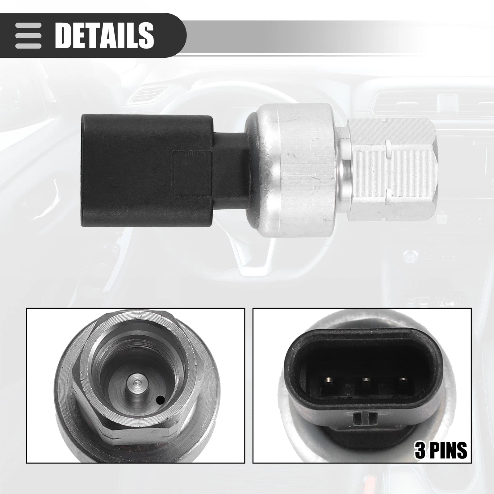 A/C Pressure Transducer Valve NO.13511536 for Buick Encore (2020–2022)
