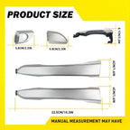 2pc Chrome Exterior Door Handle for Hyundai Tucson (2016–2021)