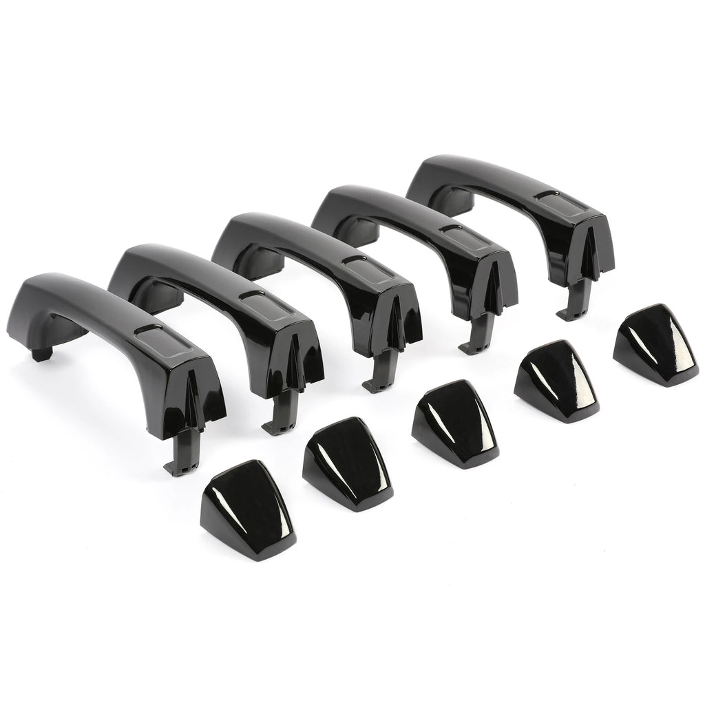 Set of 5 Door Handles for Hummer H3 H3T (2006–2010) Black Exterior
