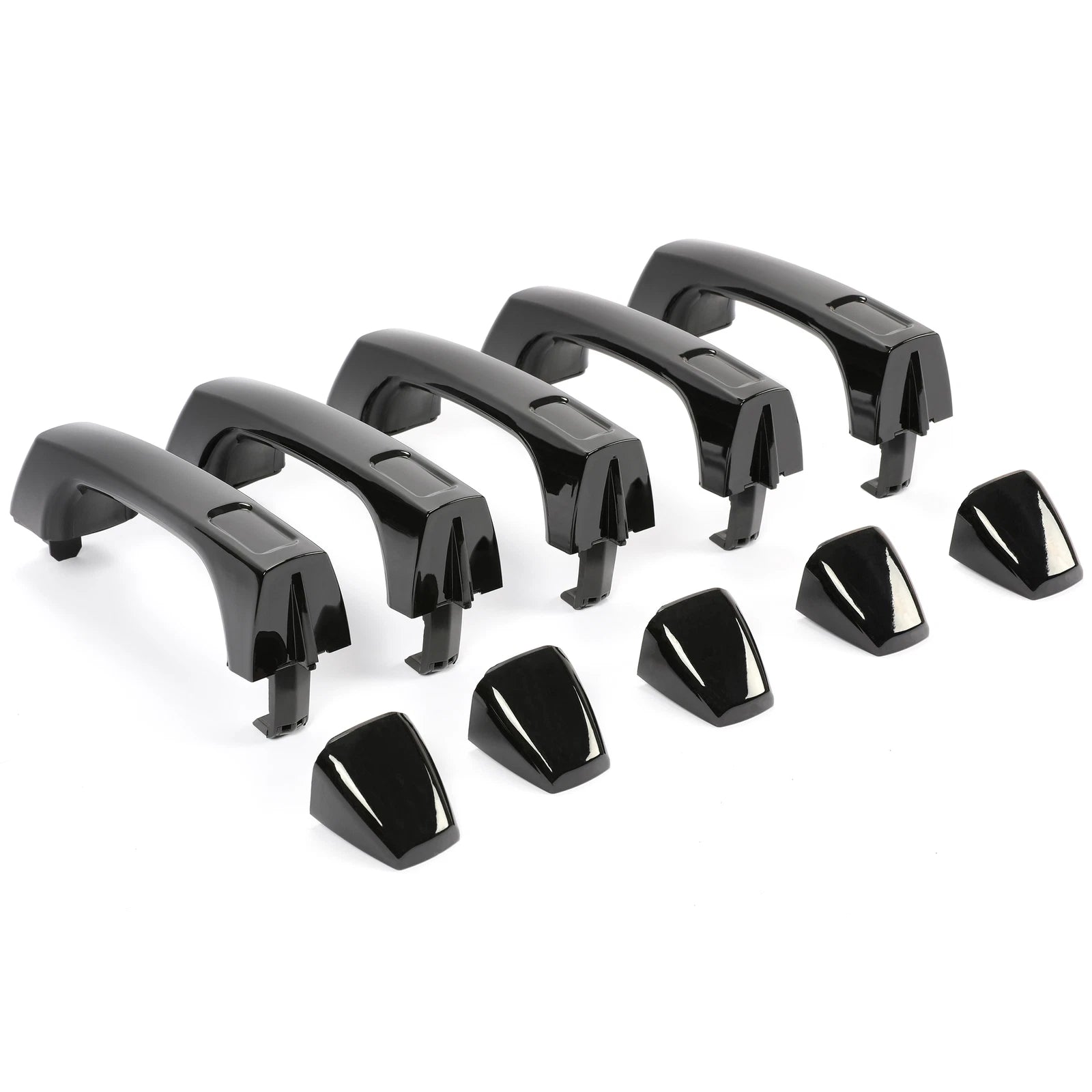 Set of 5 Door Handles for Hummer H3 H3T (2006–2010) Black Exterior