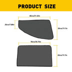 Set of 4 Magnetic Car Side Window Shades for All Vehicles (UV Protection)