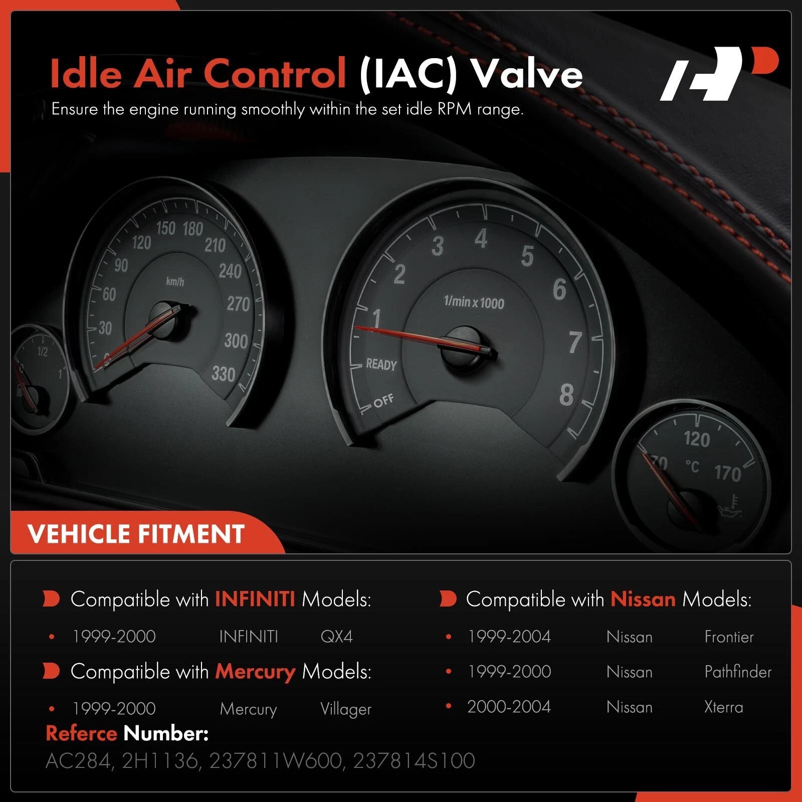 Idle Air Control Valve for Nissan Frontier Pathfinder (1999-2004)
