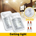 2 Pack LED Ceiling Dome Light for RV Trailer Camper (12V)