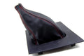 Shift Boot Cover for Ford Mustang (1987–1993) Red Stitch PVC Leather