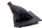 Shift Boot Cover for Ford Mustang (1987–1993) Red Stitch PVC Leather