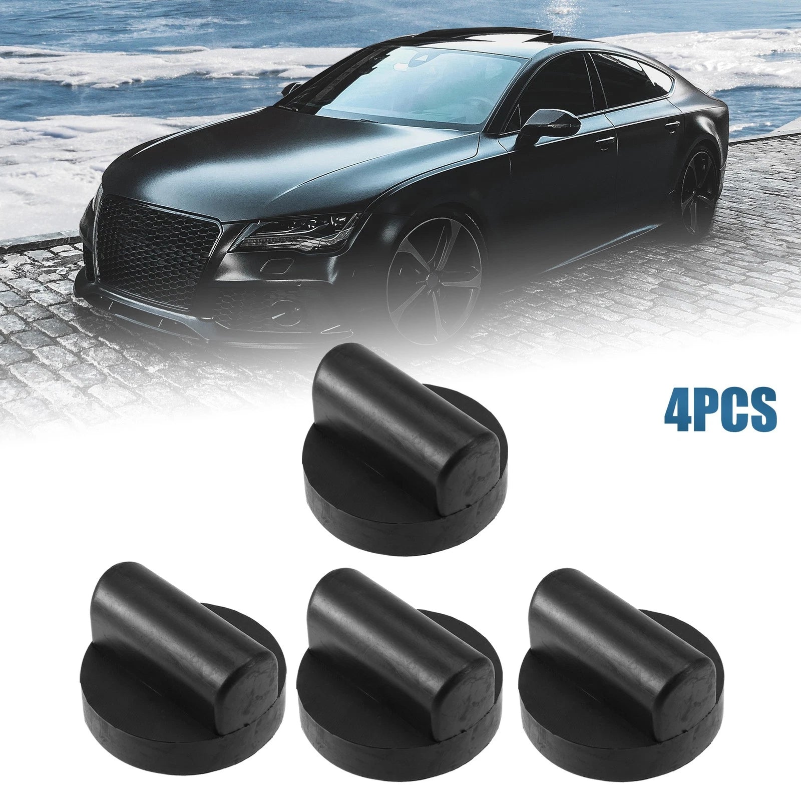 Set of 4 Rubber Jacking Lift Pad Adapter for Audi TT RS R8 A6 