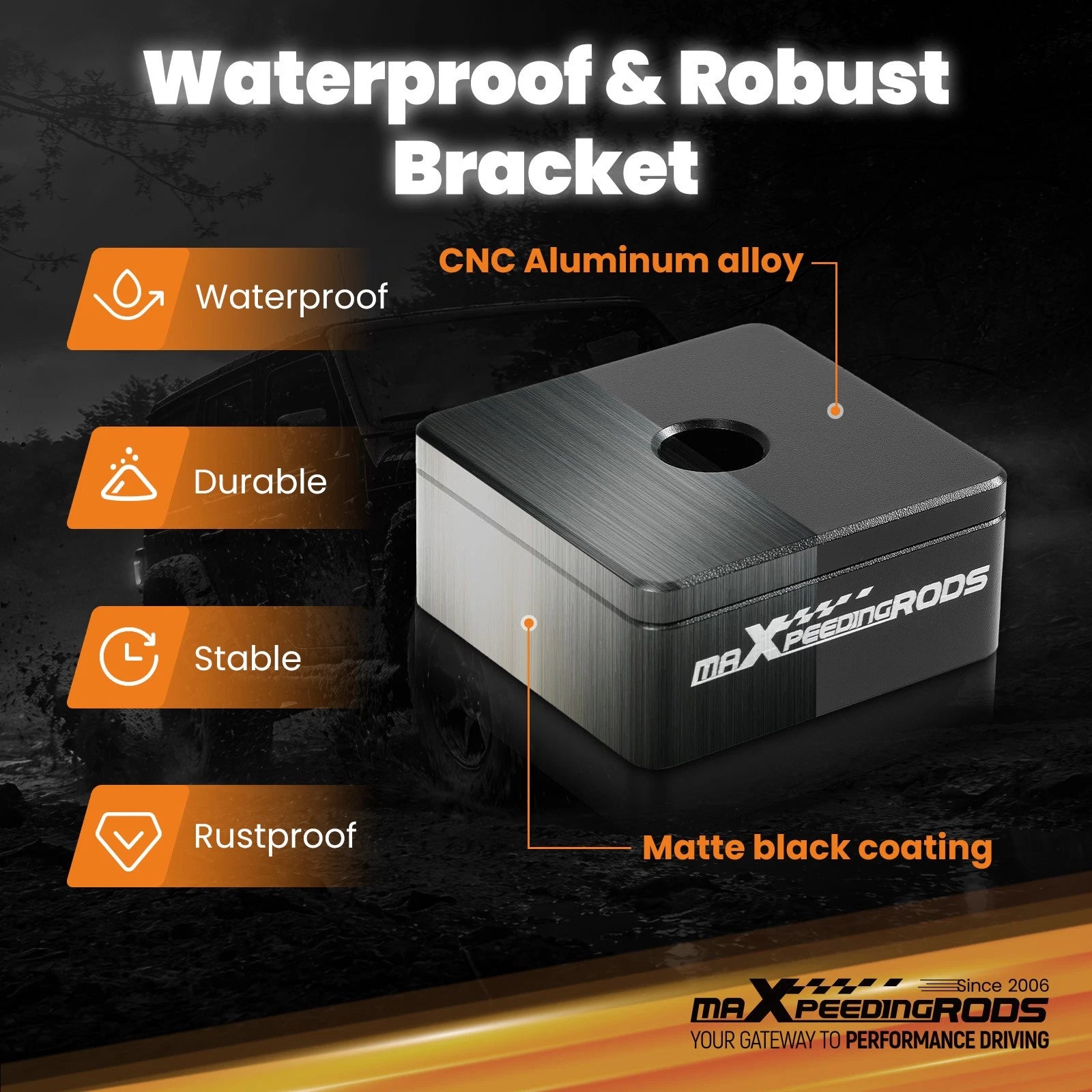 Quick Release Ditch Light Brackets for Universal Trucks and SUVs