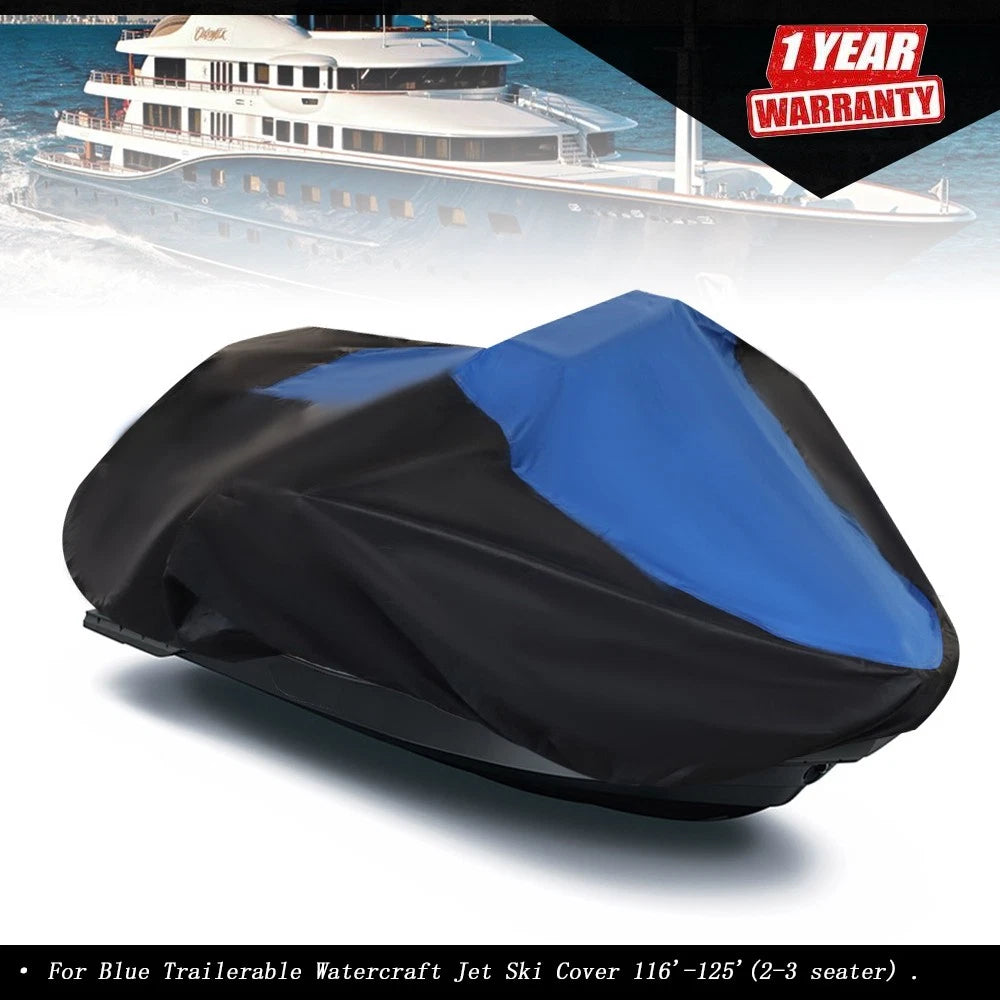 Watercraft Jet Ski Cover for Trailerable Models (116"-125", 2-3 Seater)
