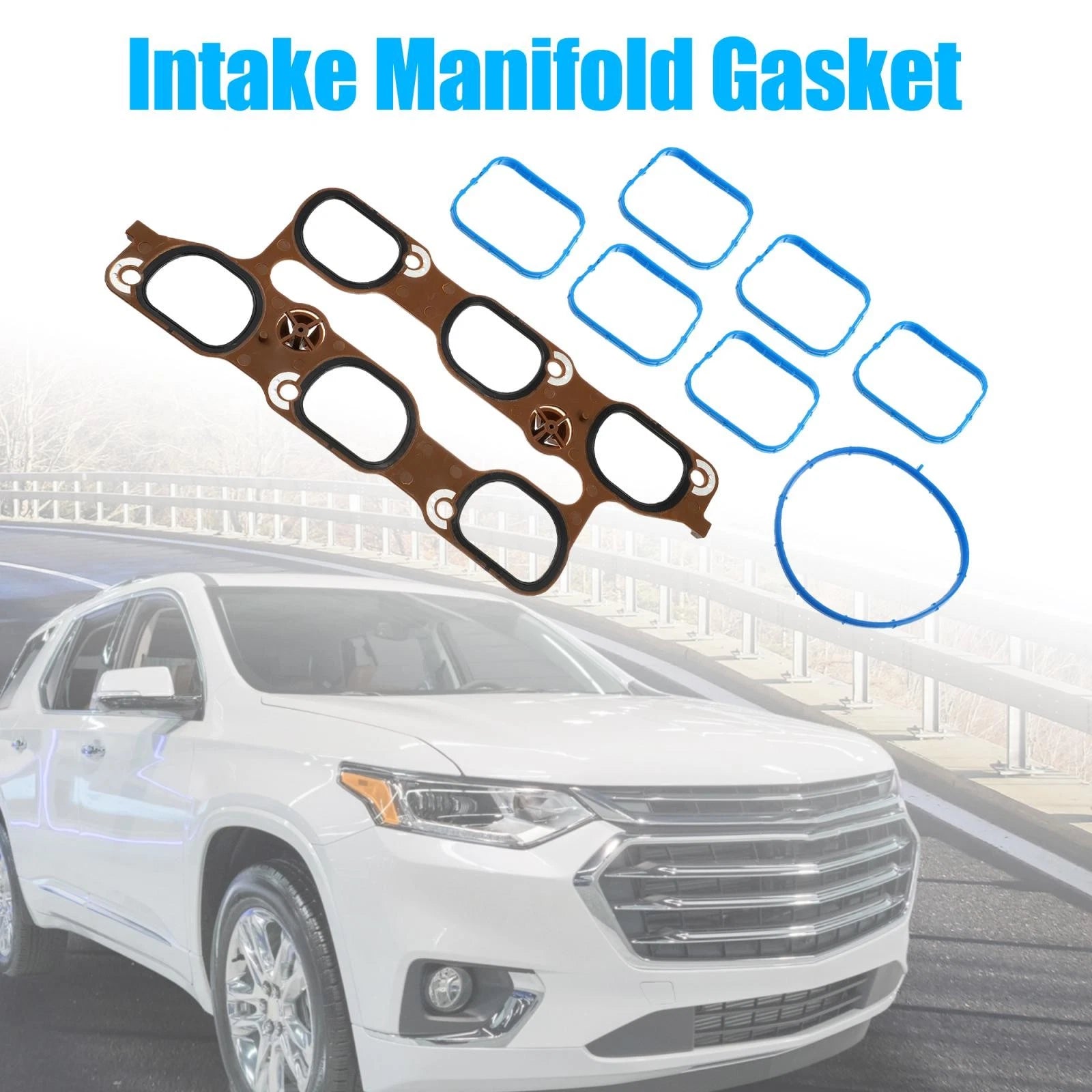 Engine Intake Manifold Upper Lower Gasket Set for GMC Buick 
