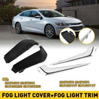 2X Front Bumper Fog Light Trim for Chevy Malibu (2016–2018)
