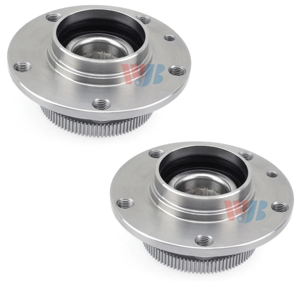 Set of 2 Front WJB Wheel Bearing & Hub Kits for BMW E28 E24 E30 (1982–1994)