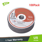 Set of 100 Cutting Discs for Metal & Stainless Steel (4-1/2"x.040"x7/8")