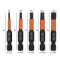 Set of 5 Hexagon Screwdriver Bits H2-H6 for Power Drill 50mm