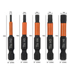 Set of 5 Hexagon Screwdriver Bits H2-H6 for Power Drill 50mm