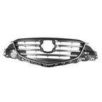 Replacement Front Grille Gray Chrome Polypropylene for Nissan Xterra (2005–2015)