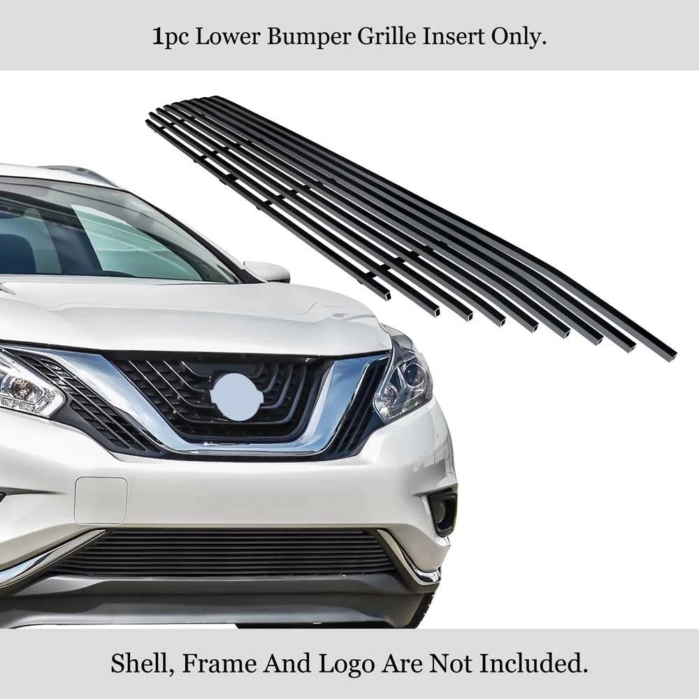Stainless Black Billet Grille Insert for Nissan Murano (2015-2018)